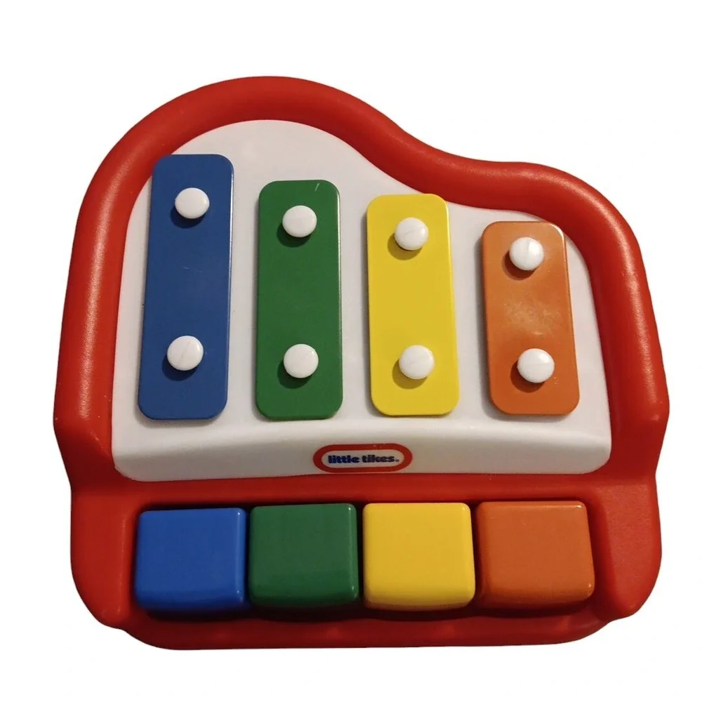 Little Tikes Red Tap A Tune Piano Xylophone Toddler Musical Vintage Toy EUC READ